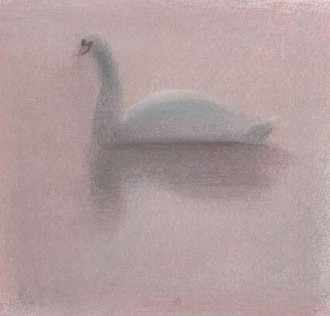 Розовый лебедь